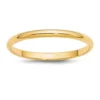 Deals ⌛ Men's 14K Yellow Gold 2 Millimeter Lightweight Half Round Band by Belk & Co. 🥰