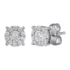 Best reviews of 🎉 1/4 ct. t.w. Diamond Halo Stud Earrings in 14K White Gold by Belk & Co. 🛒