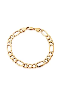 Wholesale ✨ Mens Figaro Bracelet in 10K Yellow Gold by Belk & Co. 😉
