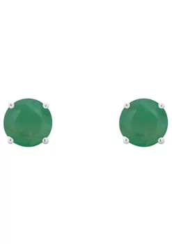 Cheap 🛒 14K Gold 5mm Round Emerald Stud Earrings by Belk & Co. 💯 -DealsBelk & Co. Store Belk 7076