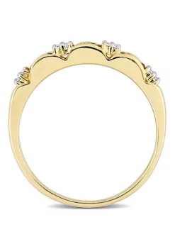 Best deal 🎁 Citrine and Diamond Accent Eternity Ring in 10k Yellow Gold by Belk & Co. 🤩 -DealsBelk & Co. Store Belk 7081
