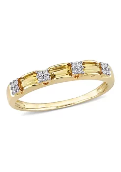 Best deal 🎁 Citrine and Diamond Accent Eternity Ring in 10k Yellow Gold by Belk & Co. 🤩 -DealsBelk & Co. Store Belk 7084