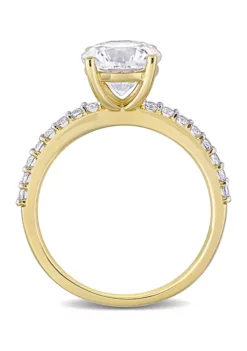 Budget 🛒 2.75 ct. t.w. Created White Sapphire Engagement Ring in 10K Yellow Gold by Belk & Co. 🥰 -DealsBelk & Co. Store Belk 709
