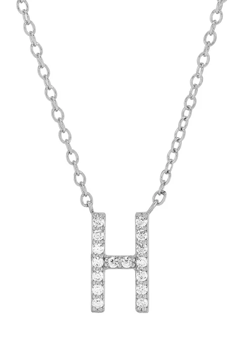 Budget ❤️ 1/10 ct. t.w. Diamond Initial Necklace in Sterling Silver with 18" Cable Chain by Belk & Co. 🔥 12 Budget ❤️ 1/10 ct. t.w. Diamond Initial Necklace in Sterling Silver with 18" Cable Chain by Belk & Co. 🔥 - Image 12