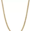 Coupon 👍 Men's 14K Yellow Gold 5.75 Millimeter Beveled Curb Chain Necklace by Belk & Co. 👍