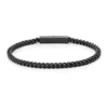 Best Sale ⌛ Stainless Steel 4 Millimeter Foxtail Chain Bracelet with Black Ion Plating and Push Lock, 9 Inch by Belk & Co. 👍