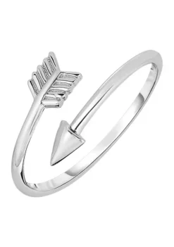 New ⌛ Sterling Silver Arrow Bypass Ring by Belk & Co. 💯 -DealsBelk & Co. Store Belk 7153