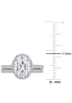 Brand new ๐ Lab Created 2 CT DEW Oval-Cut Moissanite and 1/3 CT TW Diamond Bridal Set in 14k White Gold by Belk & Co. ๐ฅ 9 Brand new ๐ Lab Created 2 CT DEW Oval-Cut Moissanite and 1/3 CT TW Diamond Bridal Set in 14k White Gold by Belk & Co. ๐ฅ -DealsBelk & Co. Store Belk 7171
