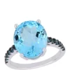 Best reviews of ⌛ 10.2 ct. t.w. Sky and London-Blue Topaz Ring in Sterling Silver by Belk & Co. 👍