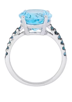 Best reviews of ⌛ 10.2 ct. t.w. Sky and London-Blue Topaz Ring in Sterling Silver by Belk & Co. 👍 -DealsBelk & Co. Store Belk 7204