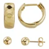 Brand new 🎁 6 Millimeter Ball Stud & Huggie Earring Set in 10K Yellow Gold by Belk & Co. ⭐