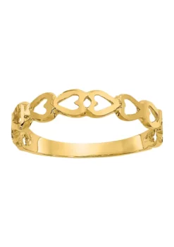 Discount 🥰 14K Yellow Gold Heart Ring by Belk & Co. 🥰 -DealsBelk & Co. Store Belk 7246