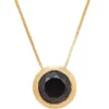 Coupon 😍 1.15 ct. t.w. Onyx Necklace In 10k Yellow Gold by Belk & Co. ✨