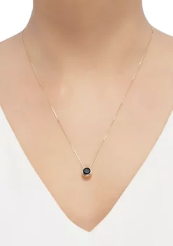 Coupon 😍 1.15 ct. t.w. Onyx Necklace In 10k Yellow Gold by Belk & Co. ✨ -DealsBelk & Co. Store Belk 7254