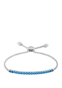 Discount ✨ 1.52 ct. t.w. Swiss Blue Topaz Bracelet in Sterling Silver by Belk & Co. 🧨 -DealsBelk & Co. Store Belk 7283