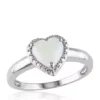 Coupon 🎁 Sterling Silver Heart Opal Ring by Belk & Co. 😀