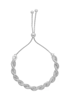 Cheap ๐ PDC Bolo Rope Bracelet in Sterling Silver by Belk & Co. ๐