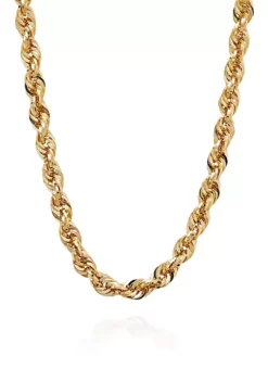 Outlet ๐ 10k Yellow Gold Rope Chain Necklace by Belk & Co. ๐