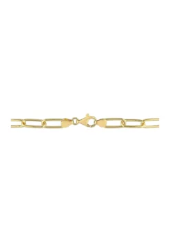 Deals 🥰 18k Yellow Gold Plated Sterling Silver 6mm Paperclip Chain Bracelet by Belk & Co. 🥰 -DealsBelk & Co. Store Belk 7336