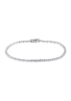 Flash Sale 👍 1 ct. t.w. Diamond Bracelet in 10K White Gold by Belk & Co. 🔔