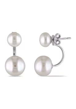 Brand new 😀 Cultured Freshwater Pearl Earrings with Jackets in Sterling Silver by Belk & Co. ⌛ -DealsBelk & Co. Store Belk 7377