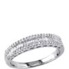Best Pirce ✔️ 1/3 ct. t.w. Baguette and Round Diamond Anniversary Band in 14K White Gold by Belk & Co. 🧨