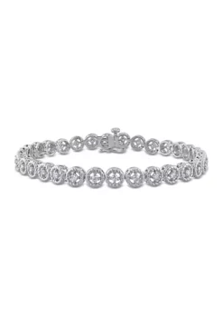 Best Pirce 🔔 1 ct. t.w. Diamond Tennis Link Bracelet In Sterling Silver by Belk & Co. 🥰 -DealsBelk & Co. Store Belk 7394