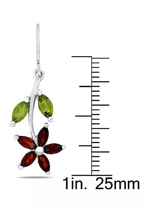 Top 10 ๐ Garnet and Peridot Flower Charm Earrings in Sterling Silver by Belk & Co. ๐ 2 Top 10 ๐ Garnet and Peridot Flower Charm Earrings in Sterling Silver by Belk & Co. ๐ - Image 2
