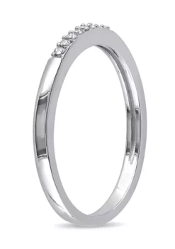 Cheapest ✔️ 1/10 ct. t.w. Diamond Wedding Band in Sterling Silver by Belk & Co. 💯 -DealsBelk & Co. Store Belk 7420