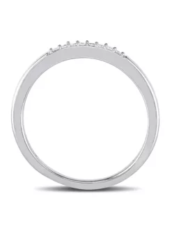 Cheapest ✔️ 1/10 ct. t.w. Diamond Wedding Band in Sterling Silver by Belk & Co. 💯 -DealsBelk & Co. Store Belk 7421