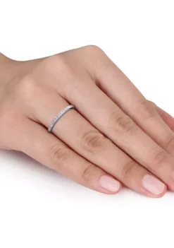 Cheapest ✔️ 1/10 ct. t.w. Diamond Wedding Band in Sterling Silver by Belk & Co. 💯 -DealsBelk & Co. Store Belk 7422