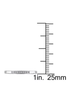 Cheapest ✔️ 1/10 ct. t.w. Diamond Wedding Band in Sterling Silver by Belk & Co. 💯 -DealsBelk & Co. Store Belk 7423