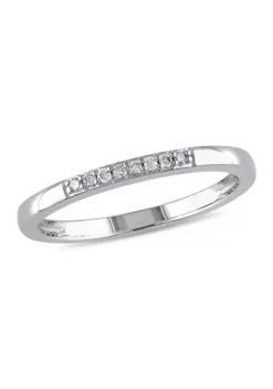 Cheapest ✔️ 1/10 ct. t.w. Diamond Wedding Band in Sterling Silver by Belk & Co. 💯 -DealsBelk & Co. Store Belk 7424