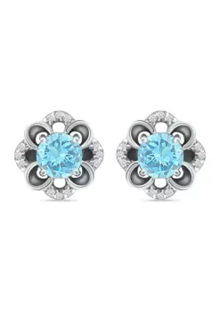 Budget ๐ 2 ct. t.w. Blue and White Topaz Flower Earrings, Sterling Silver by Belk & Co. ๐ 7 Budget ๐ 2 ct. t.w. Blue and White Topaz Flower Earrings, Sterling Silver by Belk & Co. ๐ -DealsBelk & Co. Store Belk 7439