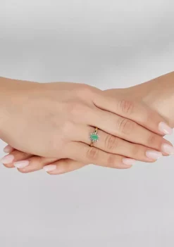 New ๐ 1/10 ct. t.w. Diamond and Emerald Ring in 10K Yellow Gold by Belk & Co. โจ 8 New ๐ 1/10 ct. t.w. Diamond and Emerald Ring in 10K Yellow Gold by Belk & Co. โจ -DealsBelk & Co. Store Belk 7456