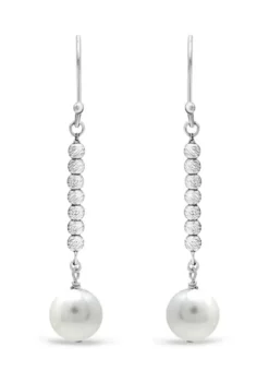 Top 10 🎉 8 Millimeter Freshwater Pearl with Diamond Cut Bead Drop Earrings in Sterling Silver by Belk & Co. 🎁 7 Top 10 🎉 8 Millimeter Freshwater Pearl with Diamond Cut Bead Drop Earrings in Sterling Silver by Belk & Co. 🎁 -DealsBelk & Co. Store Belk 7467