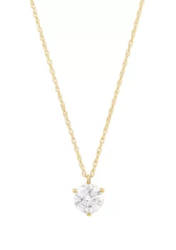Buy 🔔 1 ct. t.w. Diamond Necklace in 14K Yellow Gold with 18" Rope Chain by Belk & Co. 😉