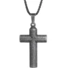 Best deal 🧨 Stainless Steel Antique Finish Cross Pendant with 24 Inch Chain by Belk & Co. 😍