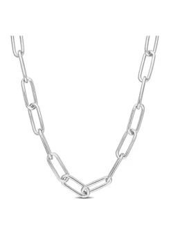 Buy 🎉 6MM Polished Paperclip Chain Necklace in Sterling Silver, 16" by Belk & Co. 🔔