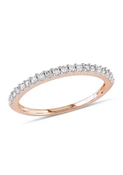 Deals ๐ฅ 1/5 ct. t.w. Diamond Anniversary Band in 10K Rose Gold by Belk & Co. ๐คฉ