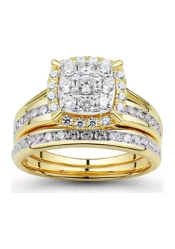 Top 10 🔥 1 ct. t.w, Diamond Bridal Ring in 10K Yellow Gold by Belk & Co. 🎁