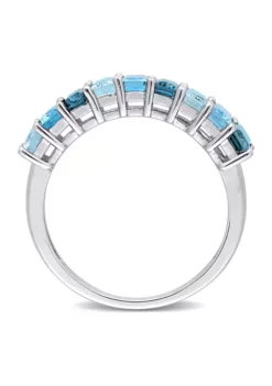 Best reviews of 🔥 2.5 ct. t.w. Blue Topaz Semi-Eternity Ring in Sterling Silver by Belk & Co. 🎁 -DealsBelk & Co. Store Belk 7538