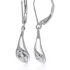 Best Pirce ❤️ Diamond Calla Lilly Earrings in Sterling Silver by Belk & Co. 👏