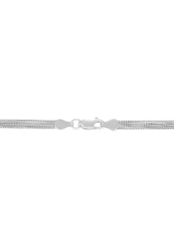 Brand new ⭐ 4 Row Beaded Layered Necklace in Sterling Silver by Belk & Co. 🔔 -DealsBelk & Co. Store Belk 7559