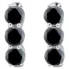 Deals ⭐ Onyx Hoop Earrings in Sterling Silver by Belk & Co. ⭐