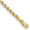 Best Sale 🌟 14K Yellow Gold Polished Double Sided Heart 10 Inch Anklet by Belk & Co. 💯