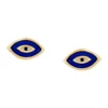 Best reviews of 🛒 Enamel Evil Eye Stud Earrings in 10K Yellow Gold by Belk & Co. 👍