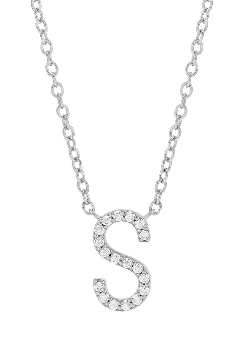 Budget ❤️ 1/10 ct. t.w. Diamond Initial Necklace in Sterling Silver with 18" Cable Chain by Belk & Co. 🔥 17 Budget ❤️ 1/10 ct. t.w. Diamond Initial Necklace in Sterling Silver with 18" Cable Chain by Belk & Co. 🔥 - Image 17