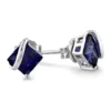 Best deal 🥰 Lab Created Created Blue Sapphire Stud Earrings in Sterling Silver by Belk & Co. ✨