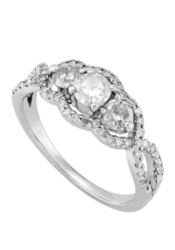 Promo 🎉 1.0 ct. t.w. 3 Diamond Ring in 14k White Gold by Belk & Co. 🔔